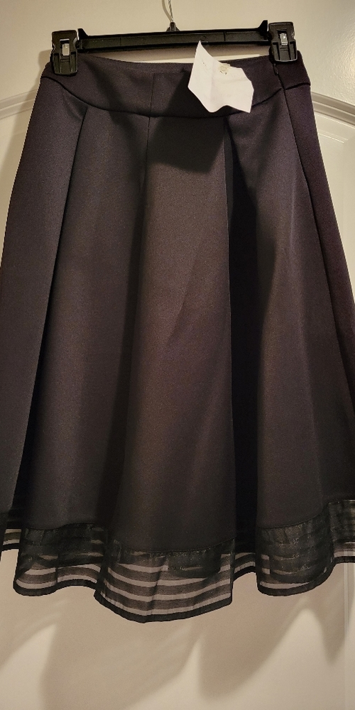 Fit n flare black skirt